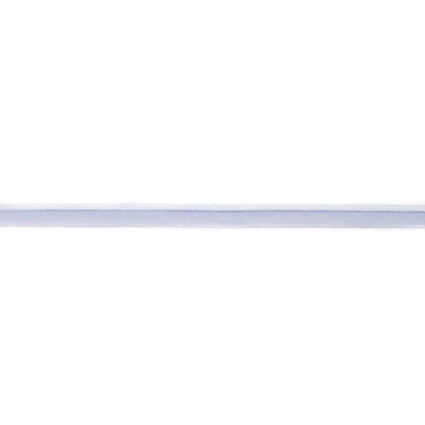 elastisches Glanz-Paspelband Babyblau